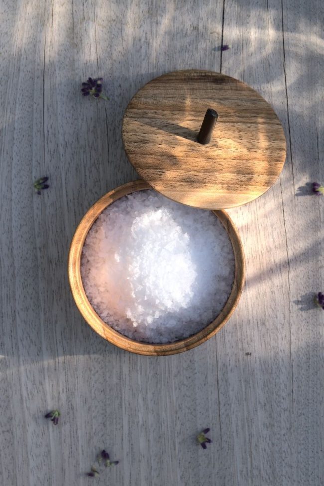 Salzdose Kirsche Nuss Mooreiche lotrecht